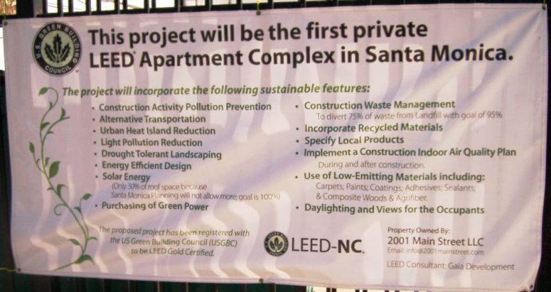 Leed Apartment Complex Sign